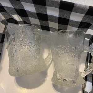 Vintage McDonald’s Flintstone Mugs Lot of 2 Glasses